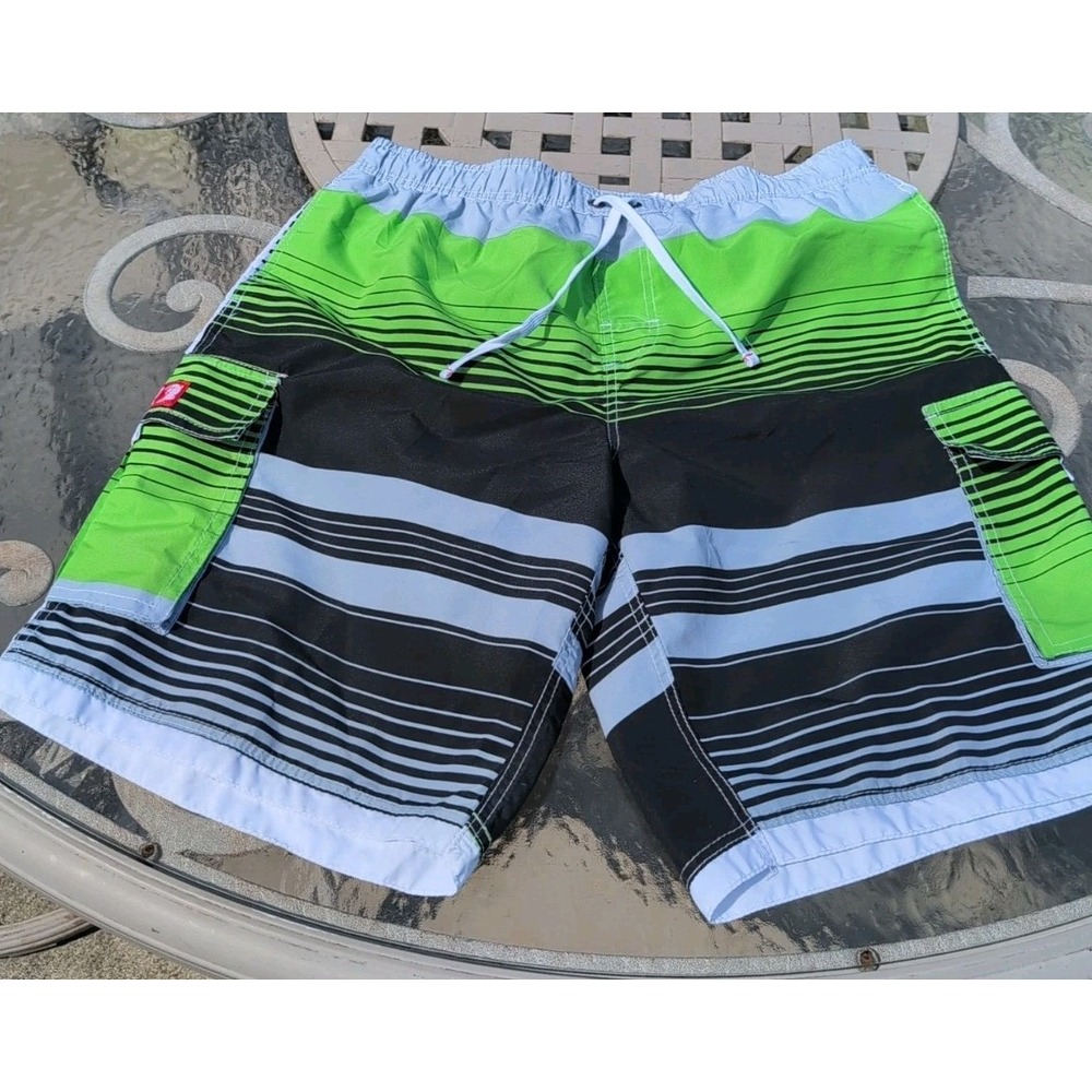 INGEAR Men's Swimming Trunks Shorts Colorful Pockets ‎ XXL NWOT